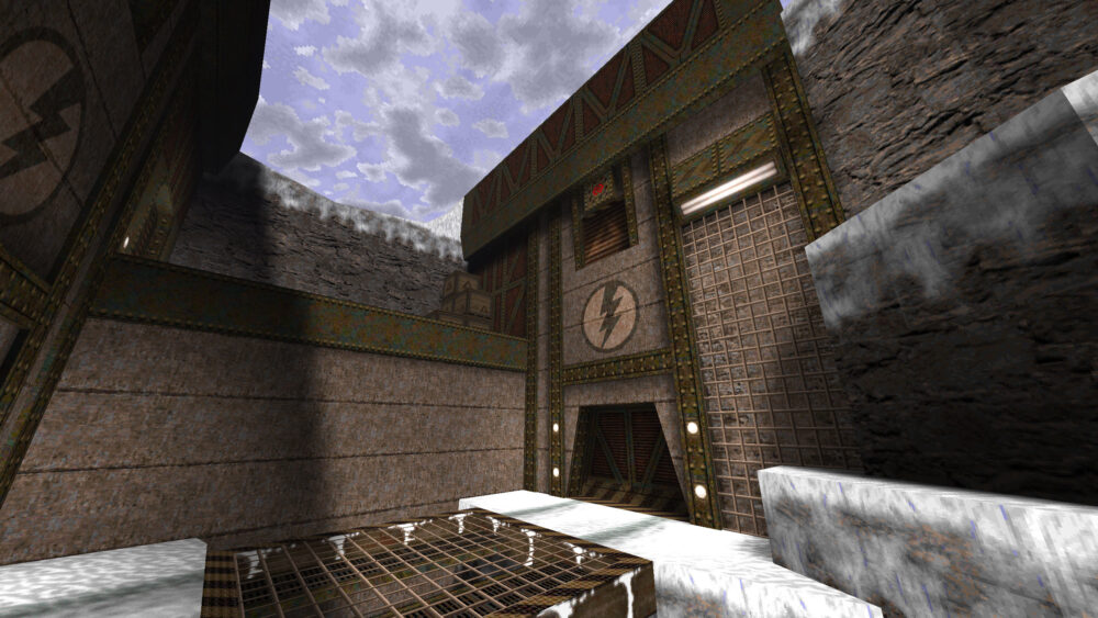 Screenshot from Quake, using Rubicon textures.